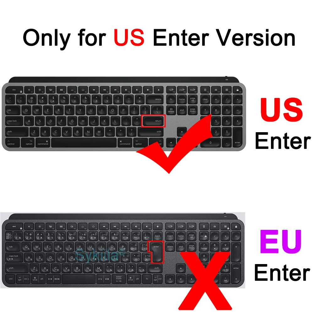 Чехол для клавиатуры Logitech MX KEYS S Mechanical Plus для Mac для Logi, защитный чехол, прозрачный силиконовый чехол, аксессуары