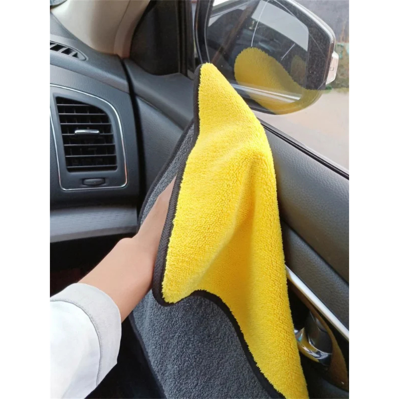 1/2/6 pçs toalha de limpeza de microfibra panos de limpeza de carro detalhando profissional secagem de carro toalha de microfibra acessórios de toalha de lavagem