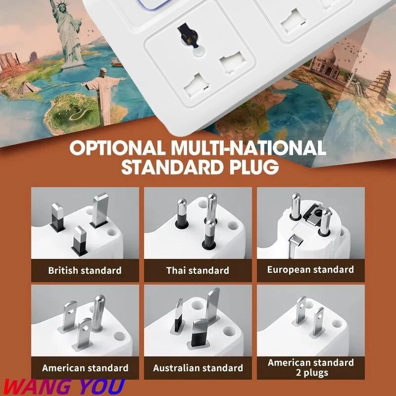 Eu us uk Stecker Universal steckdose Steckdosen leiste Multi tap AC separate Steuer wand steckdose mit USB-Schnelllade-Multiprise-Stecker adapter