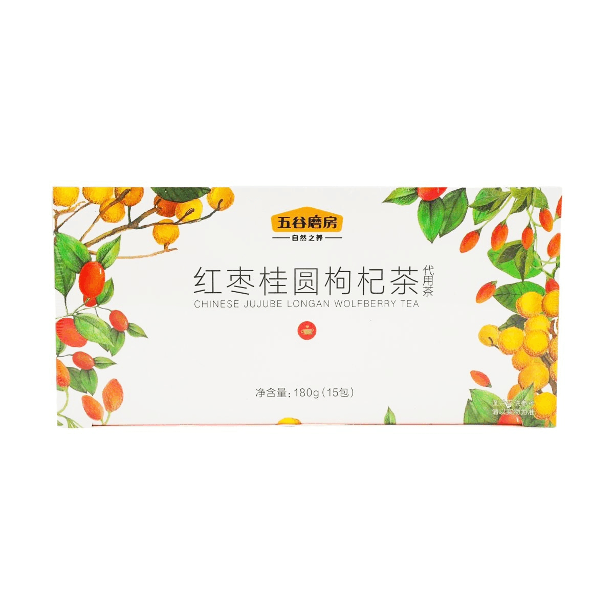 [2Packs] WUGU MOFANG WUGUMOFANG Chinese Jujube Longan Goji Berry Tea 180g*2Packs