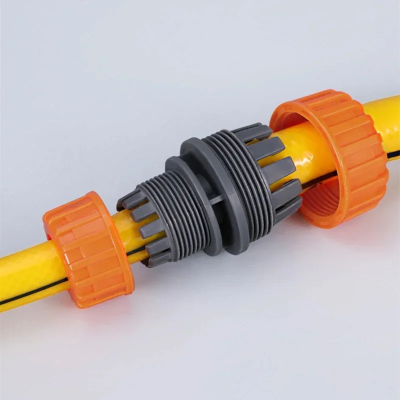 Garden Watering Hose Plastic Quick Connector 1/2" 3/4'' 1 Double Male  Coupling Joint Adapter Extender Set for  Pipe