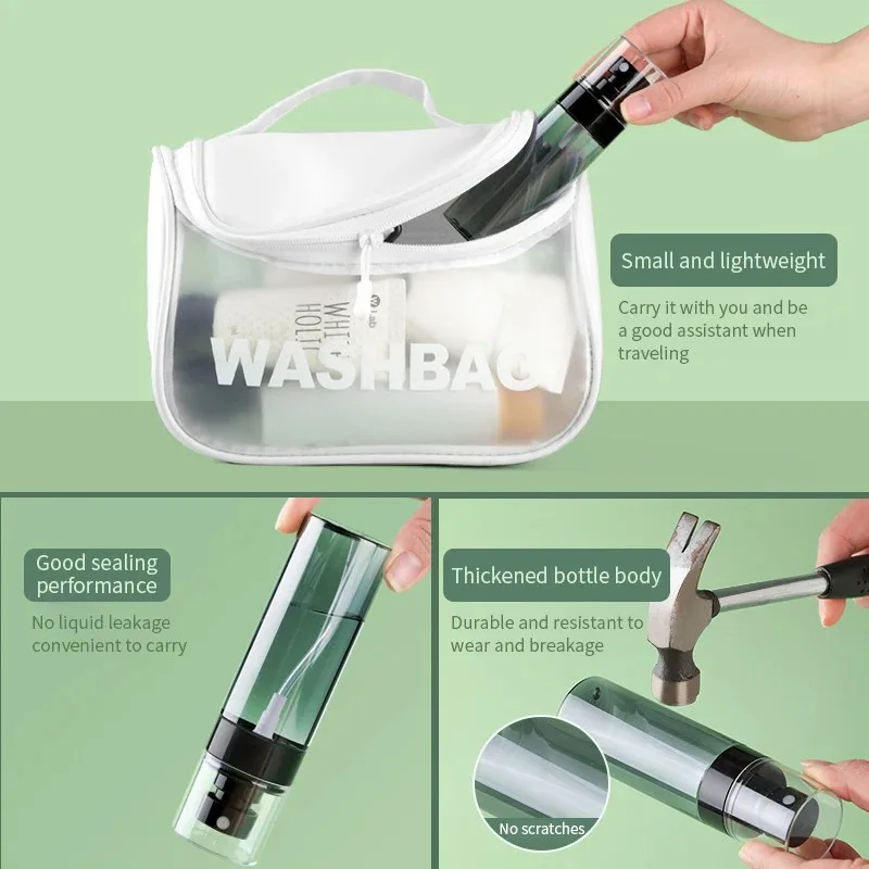 60ml 80ml 100ml 120ml Spray Bottle Fine Mist Sub-bottling Travel Portable Small Cosmestic Bottle