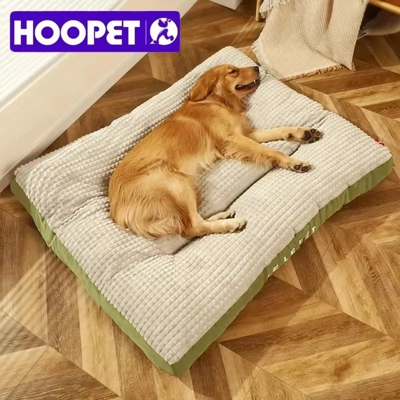 HOOPET-cama cálida para dormir para perros, manta suave de lana para mascotas, estera desmontable para cachorros y gatos, cojín para perros pequeños, medianos y grandes, suministros para mascotas