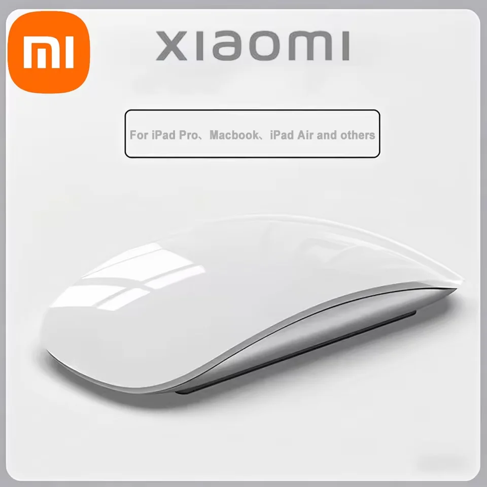 Xiaomi Беспроводная Bluetooth Волшебная компьютерная мышь Перезаряжаемая сенсорная тонкая эргономичная двухрежимная бесшумная компьютерная мышь для Apple Macbook Air
