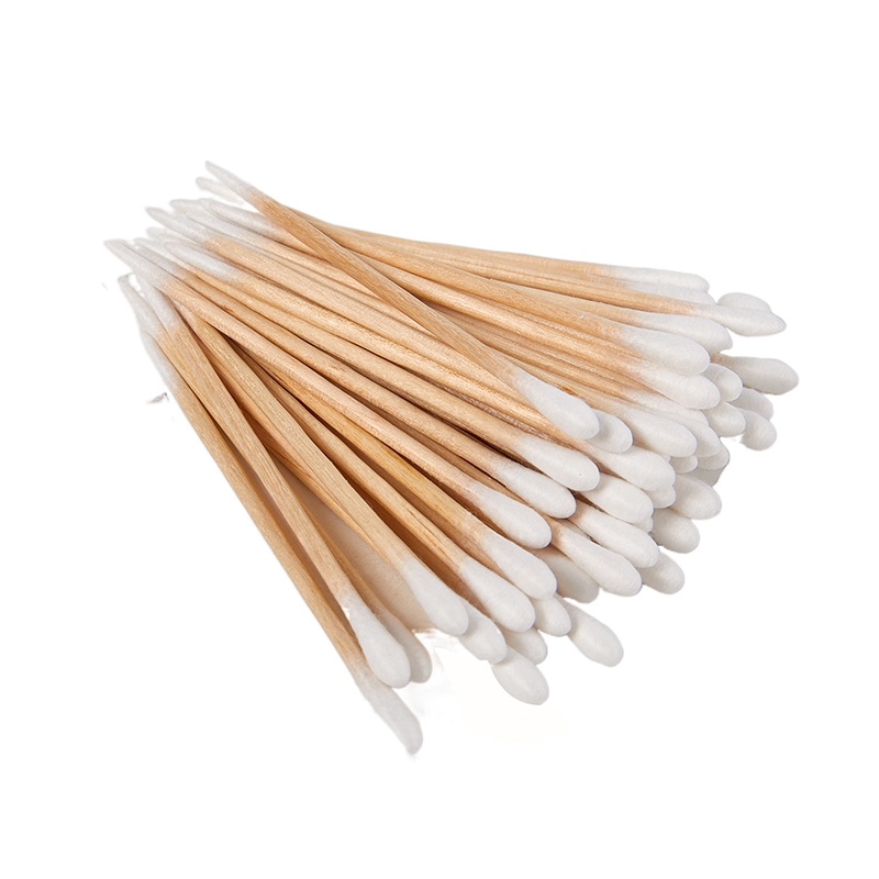 50 шт., ватные палочки с двойной головкой для женщин
