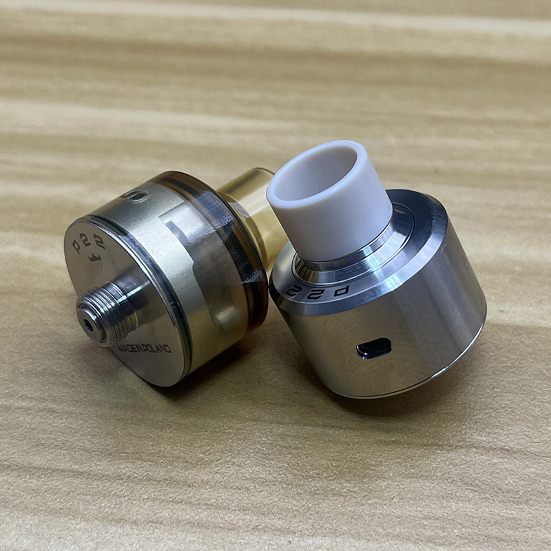 Monarchy P22 RDA Vape atomizador 316ss 22mm reconstruible goteo doble bobina Vape rda tanque con BF Pin Squonks 24mm anillo