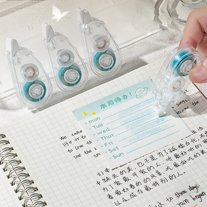 4 pz/set 5m * 6mm Doppio Faccia Punti Adesivo Nastro Colla FAI DA TE Scrapbooking Collage Scuola Forniture di Cancelleria Nastro A Rullo