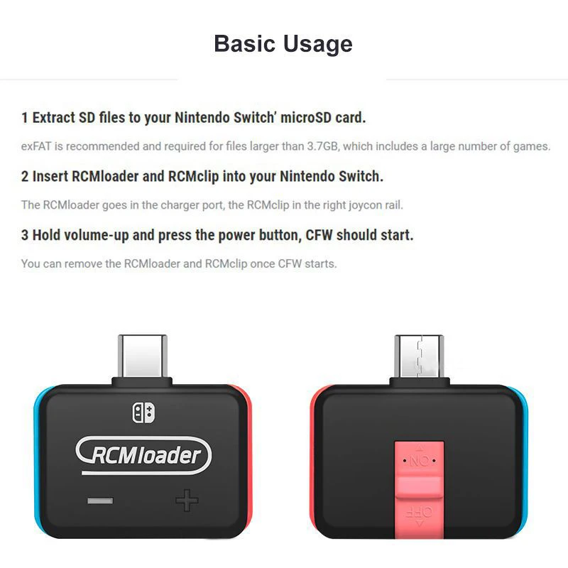 Для Nintendo Switch NS Console V5 RCM Loader Jig Tool с USB-кабелем для игровых аксессуаров Nintendo