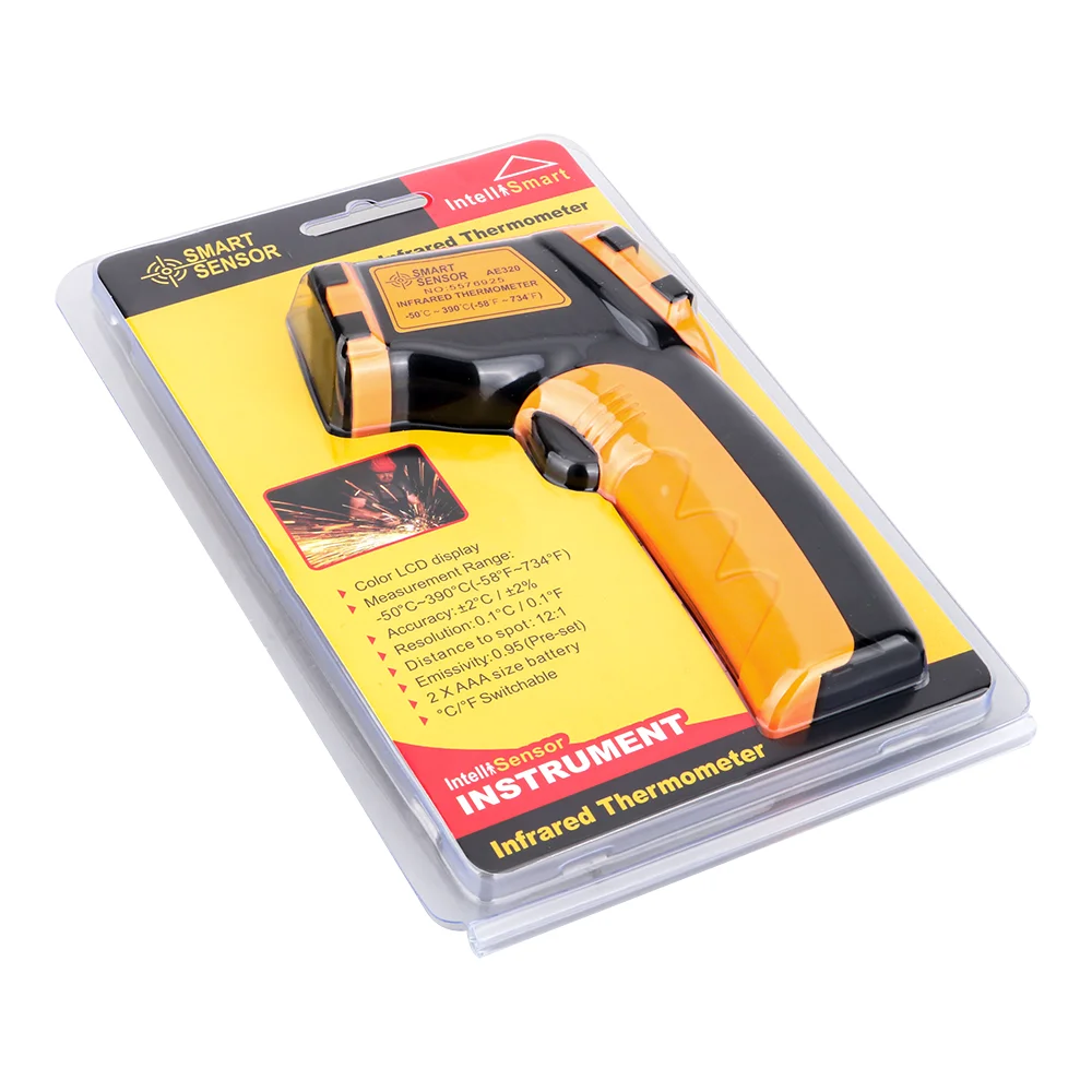 Kỹ Thuật Số Hồng Ngoại Nhiệt Kế Laser Đo Nhiệt Độ Không Tiếp Xúc Pyrometer Imager Nhiệt Ẩm Kế Hồng Ngoại Termometro Màn Báo Động Ánh Sáng