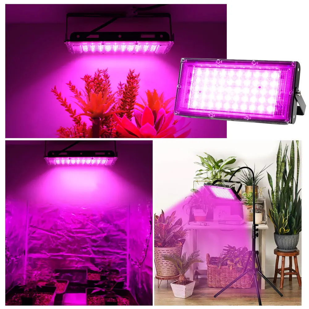 LED wachsen Licht Pflanze Hydro ponik Lampe LED Voll spektrum 220V LED Phyto lampen Licht Gewächshaus Samen Blume wachsen Beleuchtung 50W W