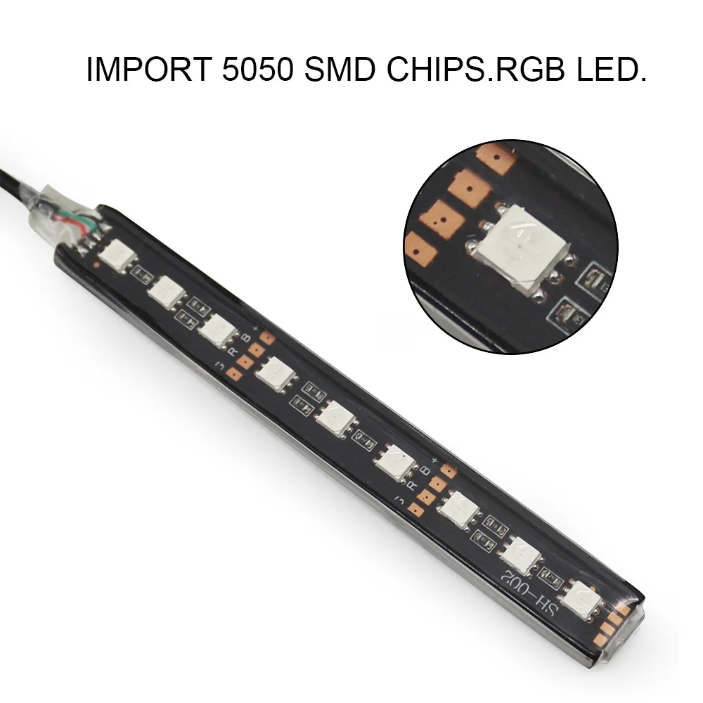 1 conjunto 9SMD Car Styling Pé Luz Backlight Decoração Interior do carro Luz Azul com Cigarro Lighter12v Led
