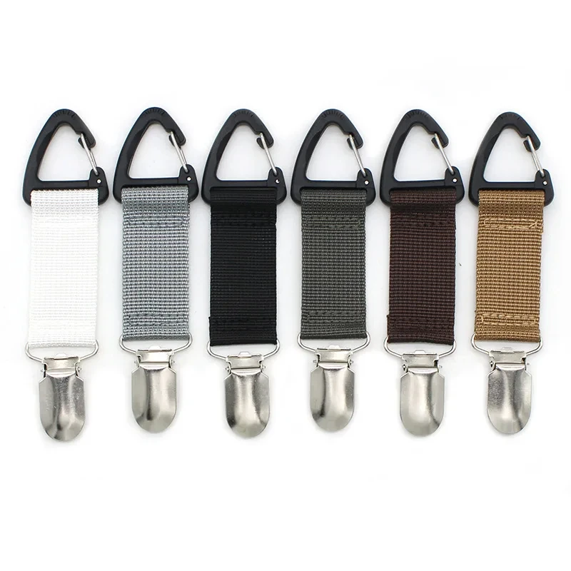 Clip para sombrero de paja para viaje al aire libre, clip portátil para bolsa de compañero, organizador multiusos para guantes al aire libre