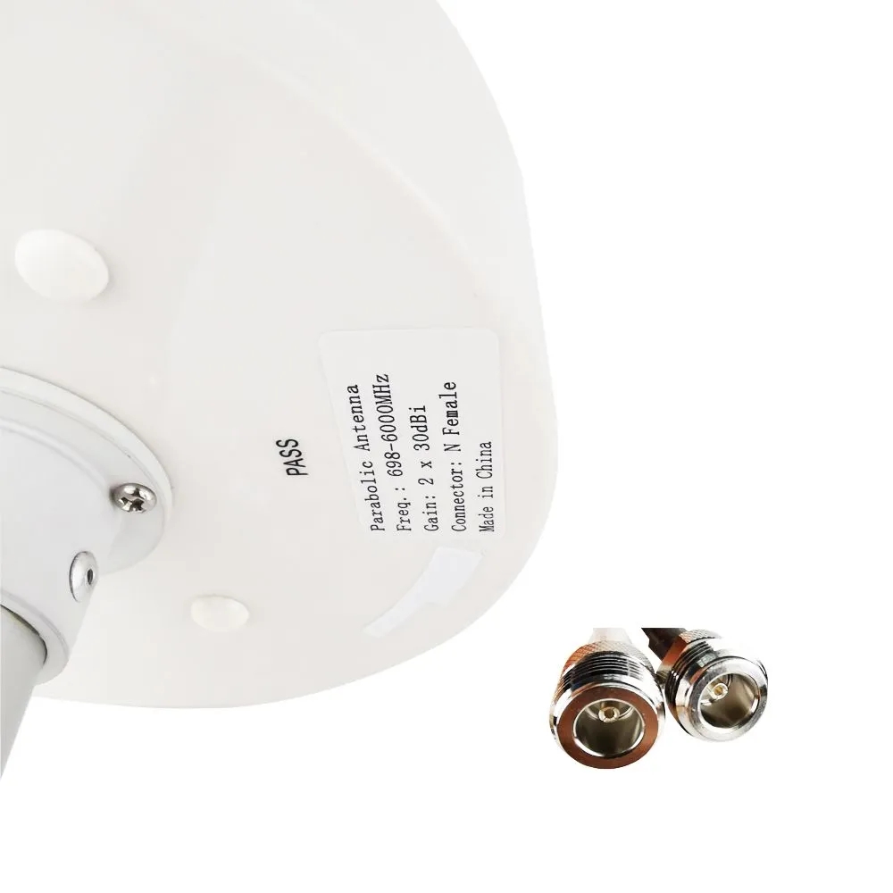 MIMO-Antenne für den Außenbereich für 5G/4G/3G/2G, 600–6000 MHz, 2 x 30 dBi High Gain, externes Langstreckenvorschub, für STC Zain Mobily (einschließlich MwSt.)