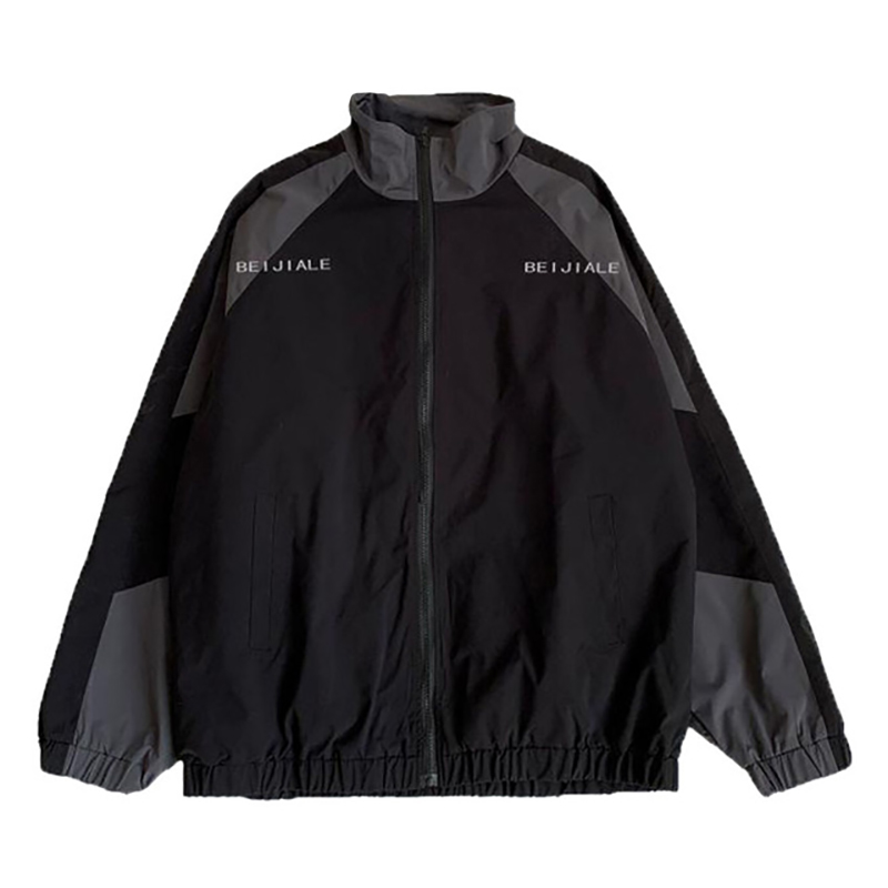 Frühling Herren Varsity Jacken Frauen Windjacke Lose Patchwork Dünne Casual Herbst Retro Casual Farbe Block College Mäntel Unisex
