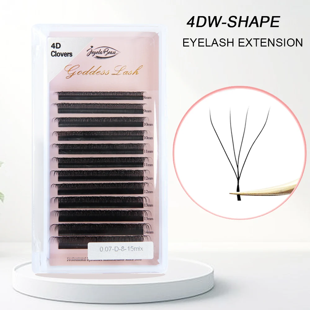 Goddess W3D 4D 5D 6D Eyelash Extension W Style Faux Mink Natural Soft Bloom Lash Automatic Flowering Premade Fans Volume Eyelash
