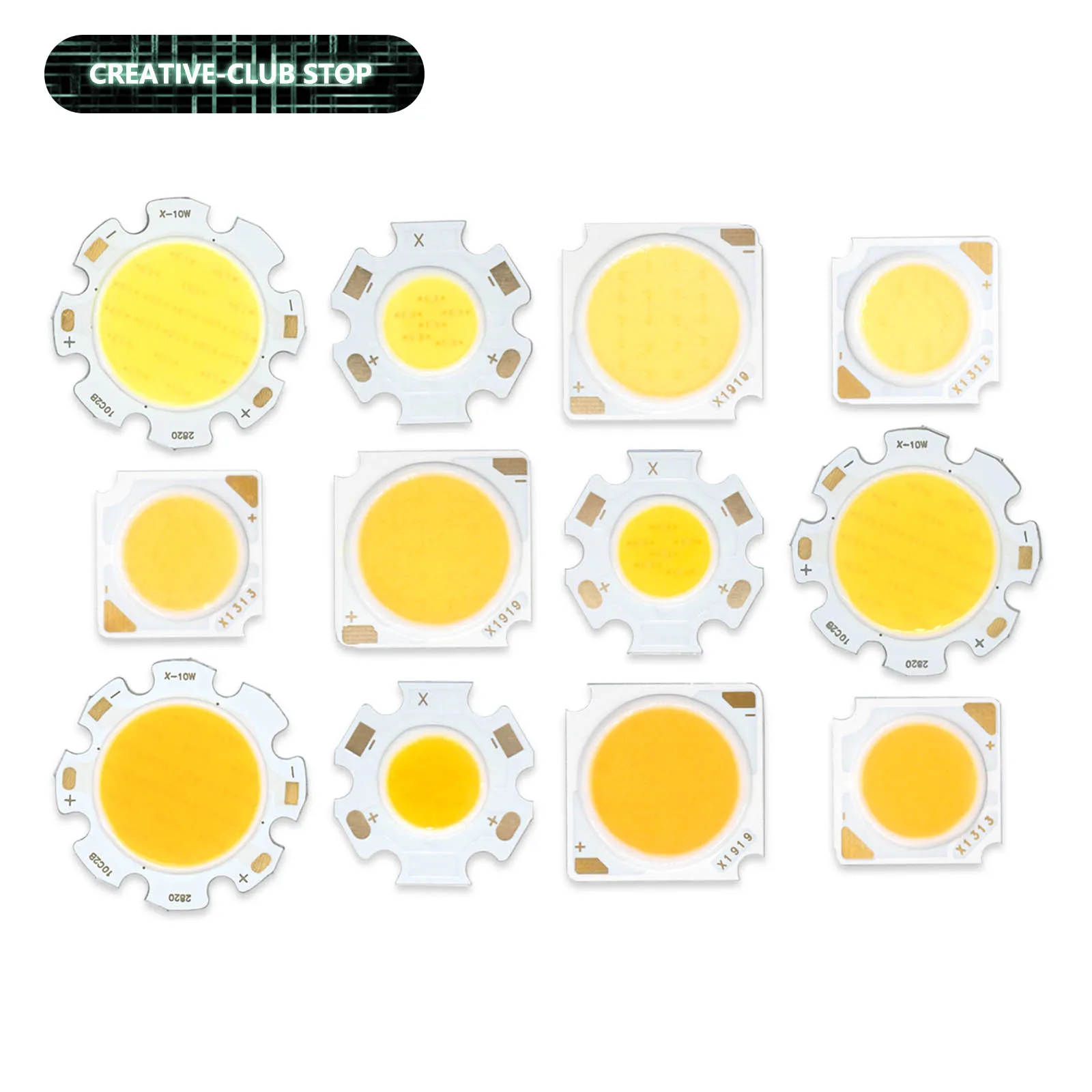 3W 5W 7W 10W 20W 30W 40W LED COB fuente Bridgelux Chip 13mm 19mm 20mm 28mm DIY para bombilla LED Chip foco Downlight lámparas de diodo
