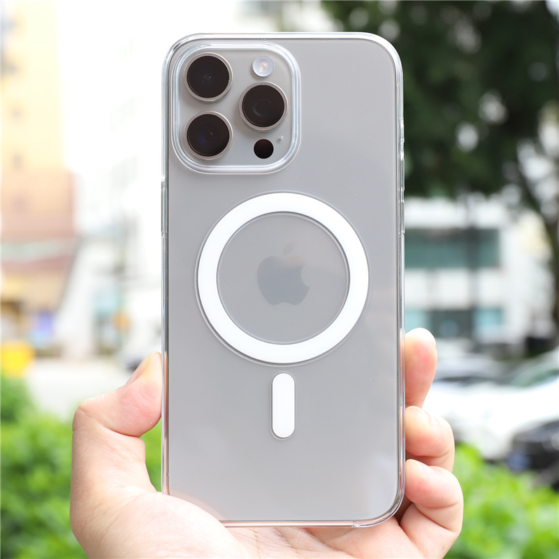 Original Animation Magnetic Case for iPhone 16 15 14 Plus 13 12 Pro Max Transparent Hard PC Cover For Magsafe Wireless Charge