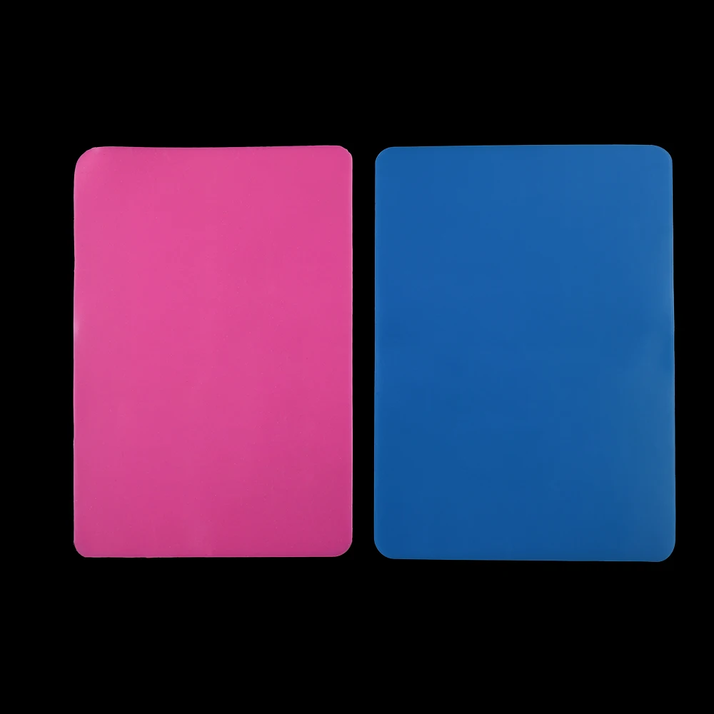 Resina Epóxi Moldes para Fazer Jóias, Bancadas de Silicone, Placemat Impermeável, Esteira De Mesa, Suprimentos Seguros, Cor Azul e Rosa, 1PC