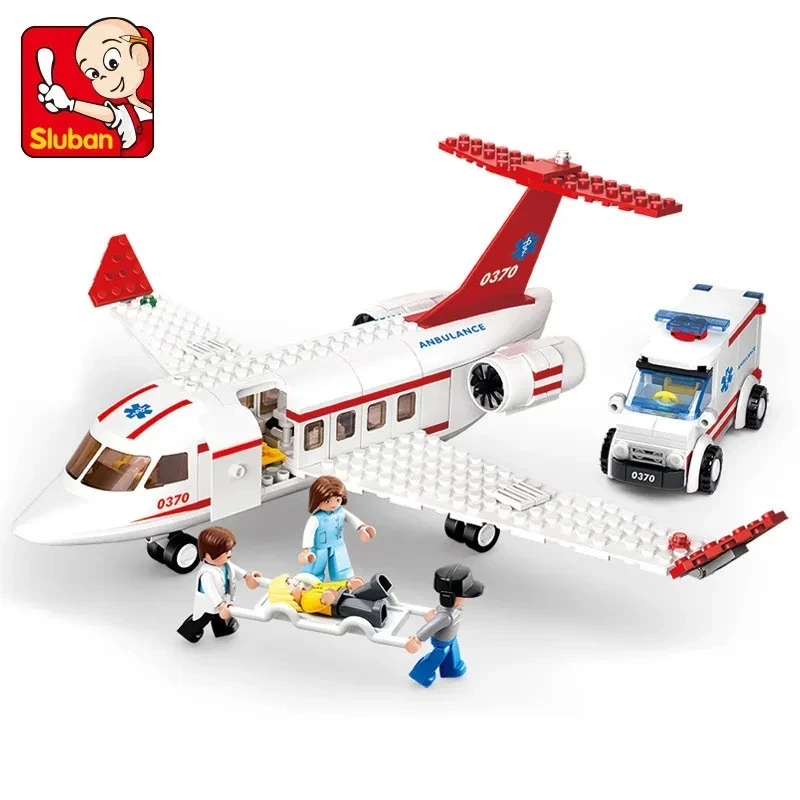 Kreatywne miasto Airbus samolot towarowy samolot klocki samolot ratunkowy model samolotu cegły edukacyjne DIY zabawki dla dzieci chłopcy