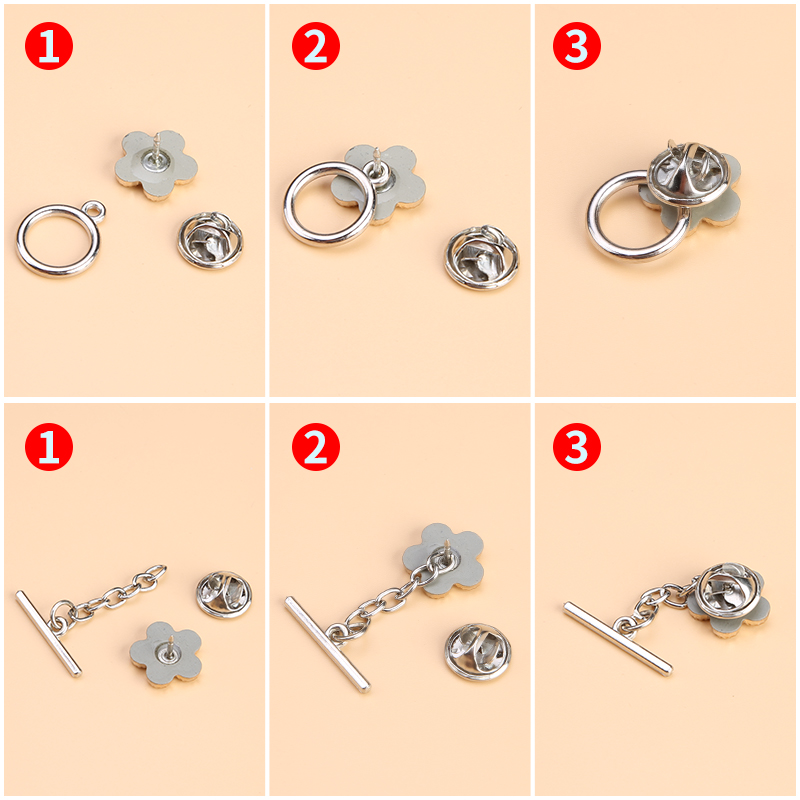 5 juegos de ropa con botones OT de Metal sin costura, botón para madre, abrigo, suéter, cárdigan, botón de broche decorativo para mujer