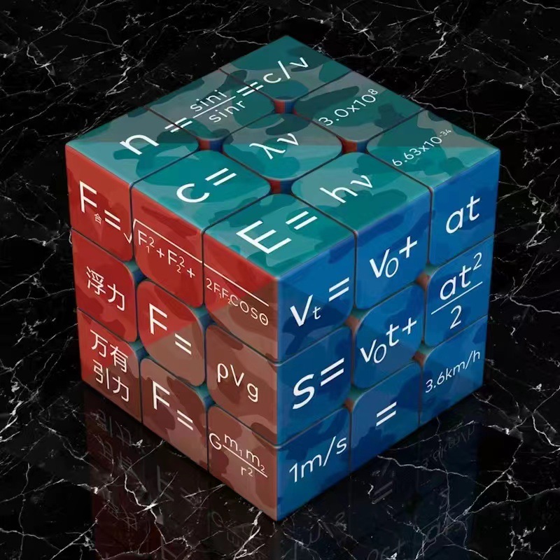 New Magic Cube Periodic Table of Chemical Elements Physics and Math Formulas Intellectual Puzzle Toys and Games