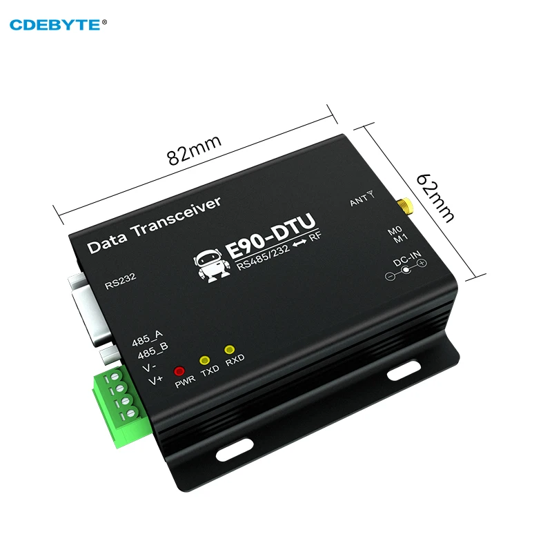 Lora rs232/rs485 915mhz 868mhz drahtloses radio drahtloses transceiver kommunikation modul cdebyte E90-DTU(900 l20)-v8 20dbm pa lna