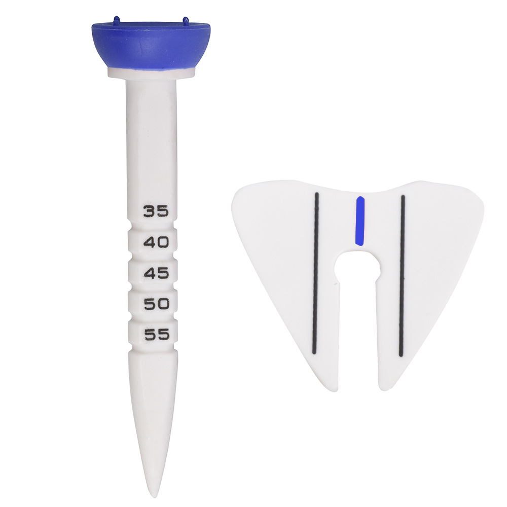 Accessori per allenamento per tee da golf ad altezza regolabile da 4 pezzi 33-55 mm