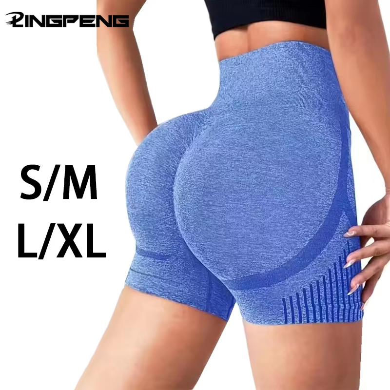 Women Yoga Shorts High Waist Workout Shorts Fitness Yoga Lift Butt Fitness Ladies Yoga Gym Running Short Pants Sportswear
