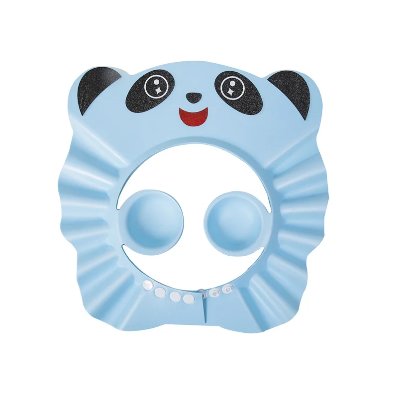 Touca de banho de animal fofa, proteção para os olhos, proteção para os ouvidos, leve, desenho animado, touca protetora para banho de bebê, shampoo, cuidados com o banho