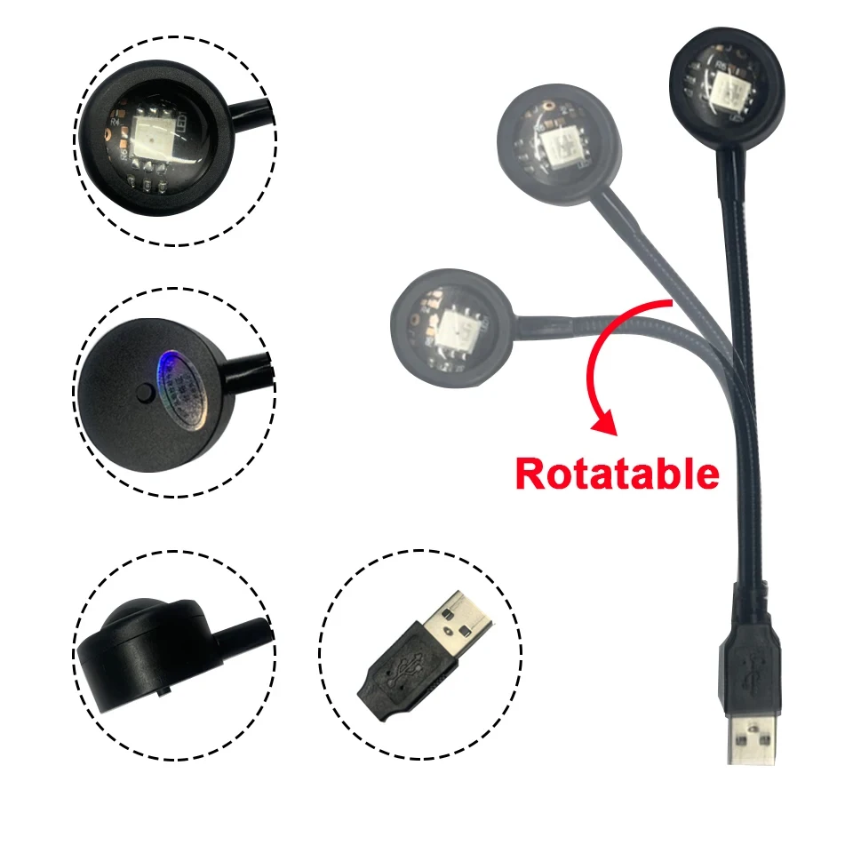 LED サンセットランプ常夜灯 USB プロジェクター誕生日パーティーの装飾ムードライト寝室リビングルームの壁の写真撮影