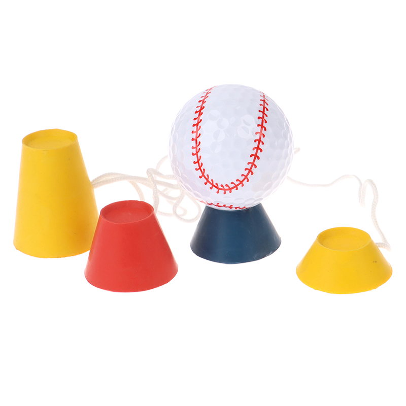 4 In 1 Different Golf Tees Golf Winter Rubber Tee with Rope Golf Ball Holder
