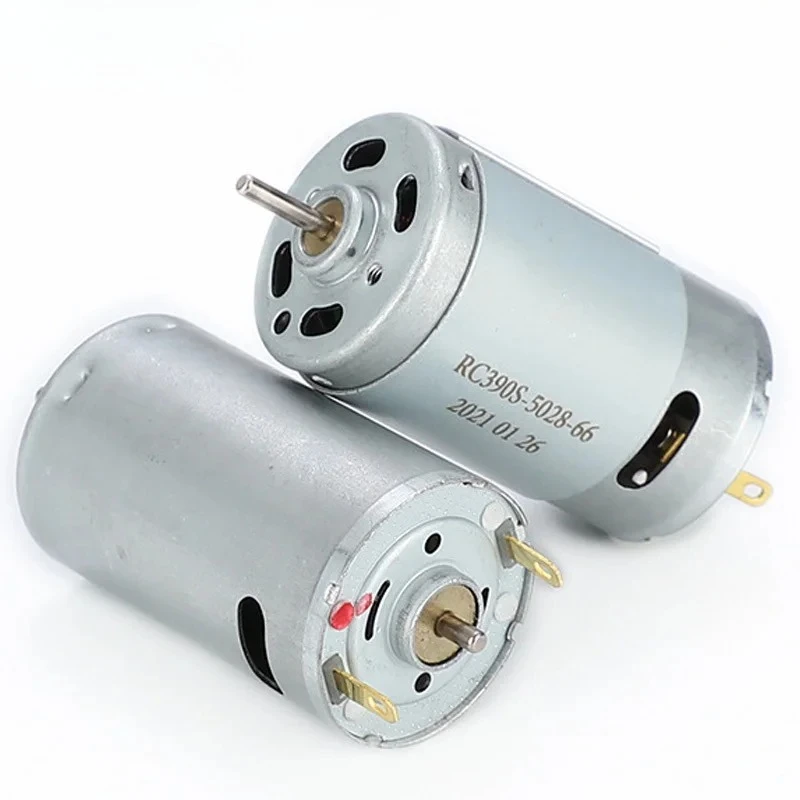 Silnik DC R390 Mikrosilnik o wysokim momencie obrotowym 390 12V Silnik szczotkowy 20000RPM do elektronarzędzi Suszarka do włosów Zabawki Śrubokręt Narzędzie