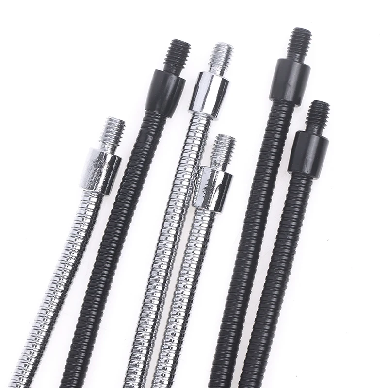 LED M4 nero argento microfono tubo di posizionamento due denti esterni M4 tubo flessibile serpente