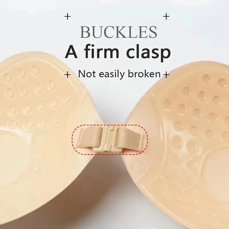Sujetador de elevación adhesivo Invisible de 1 pieza, sujetador anticonvexo de realce sin tirantes y sin costuras, accesorios de lencería y ropa interior para mujer