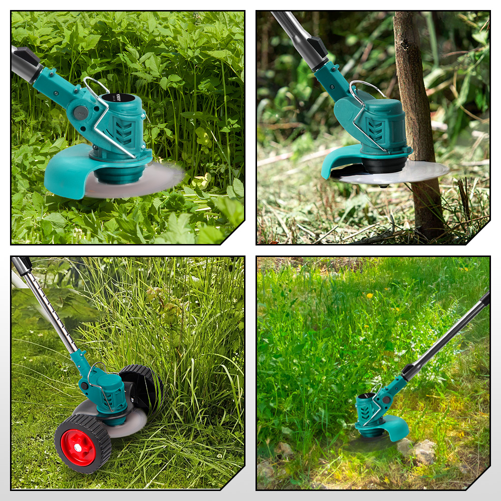 Tosaerba elettrico a batteria Trimmer regolabile pieghevole Efficiente potatura da giardino Utensili elettrici da taglio per batteria da 18 V