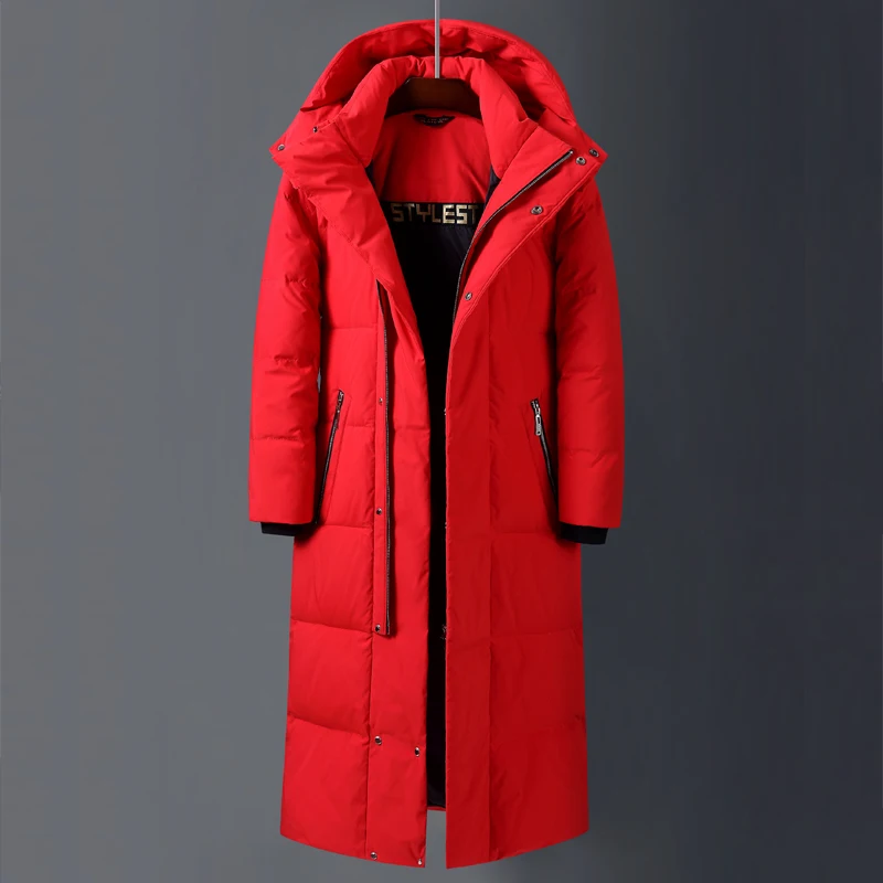 Inverno de alta qualidade resistente ao frio jaqueta para mulher e homem 2023 novo quente e elegante com capuz longo jaqueta de algodão canadá