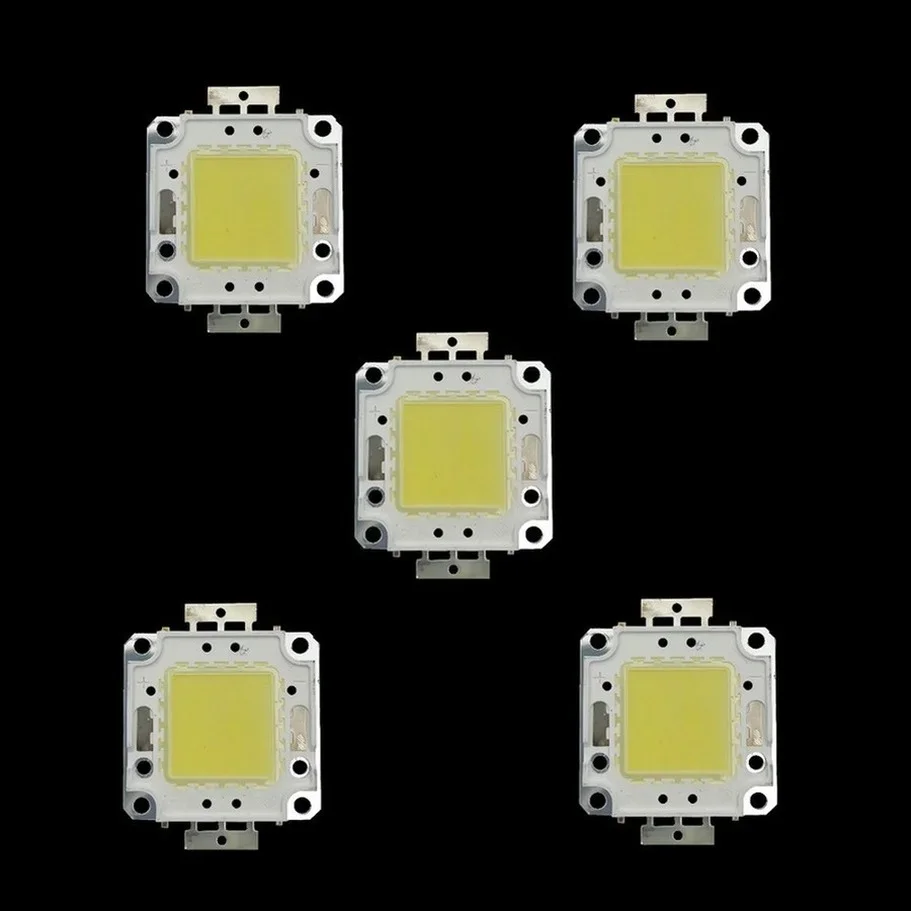 3 pz 10 W 20 W 30 W 50 W 100 W LED Perline Luce DC12V-36V Matrix COB Integrato Lampada A LED Chip SMD Per FAI DA TE Proiettore Faretto lampadina
