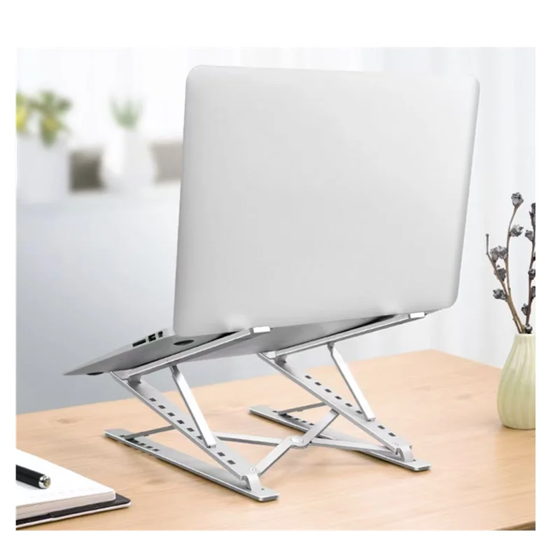 Supporto per laptop per MacBook Pieghevole regolabile in alluminio Computer Pc Tablet Supporto per notebook Tablelaptop Dissipazione del calore