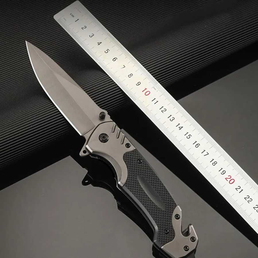 Coltello da sopravvivenza tattico multiuso per esterni Coltello pieghevole da campeggio Coltello da tasca portatile per difesa tascabile in acciaio inossidabile