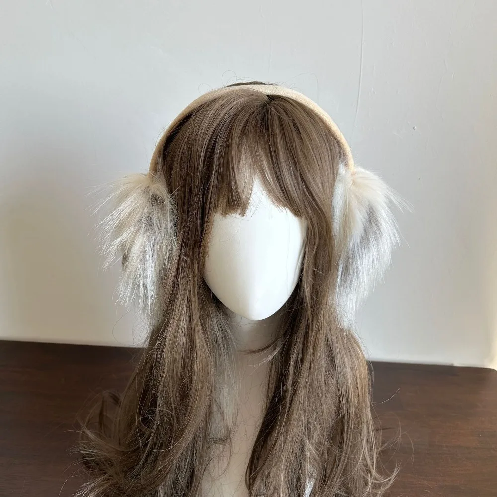 Orejeras de felpa portátiles a la moda, protección suave contra el frío, orejeras plegables, envolturas para los oídos esponjosas, accesorios JK