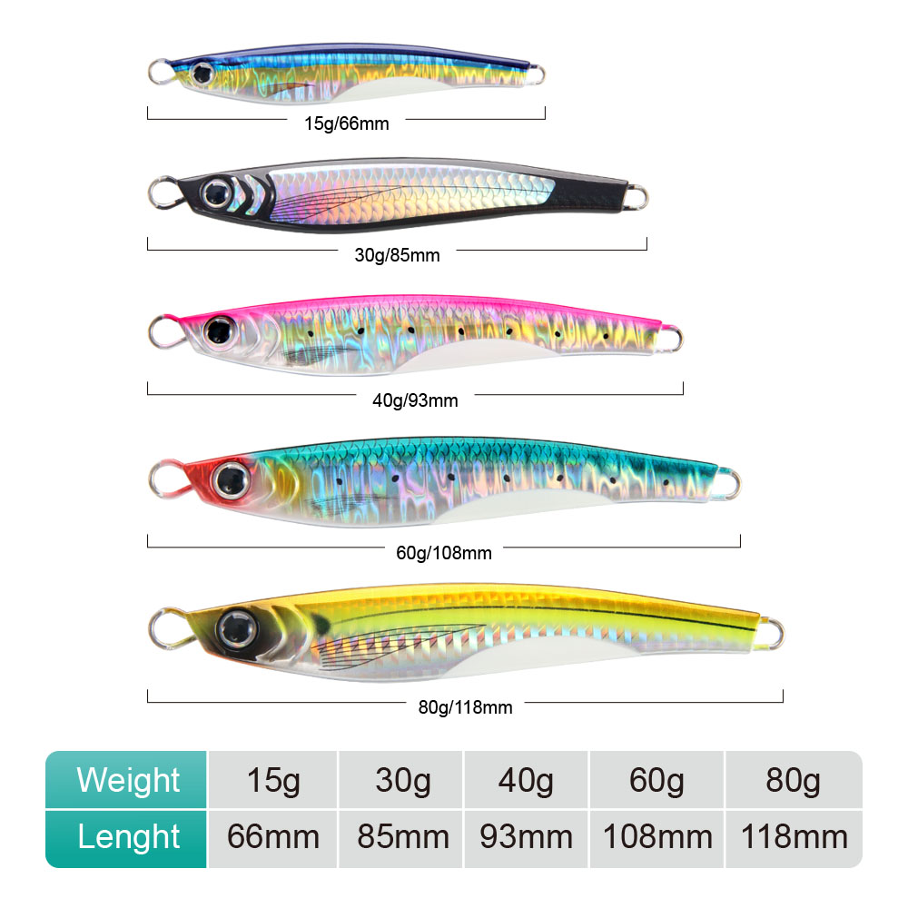 FSTK Приманка для морского окуня Jugulou Casting Jig 15g30g40g60g80g Тунец Приманки для дальнего заброса Спиннинговая искусственная приманка Ложка для морской рыбалки
