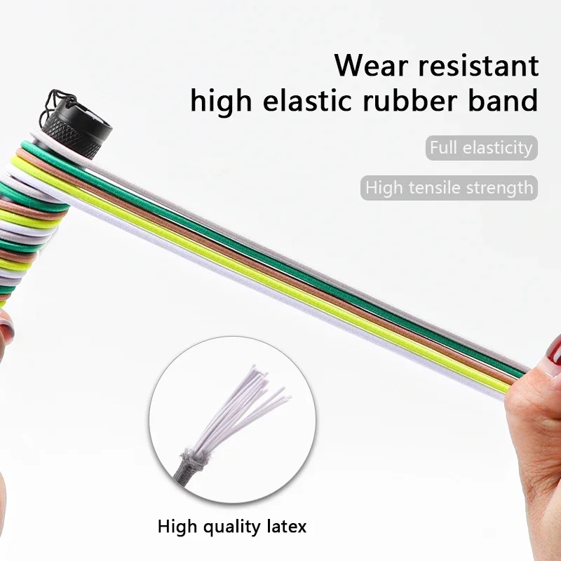 No Tie Shoe Laces For Sneakers Elastic Shoelaces Without Tying Round Rubber Bands Lazy Shoes Lace Sport Shoestrings 1 Pair