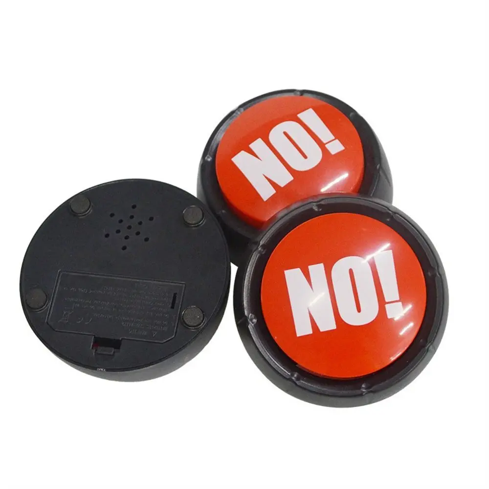 Button Sound Yes No Buttons Answer Buzzer Toy Buzzers Game Talking Party Dog Quiz Prank Funny Toys Show Recordable Wrong