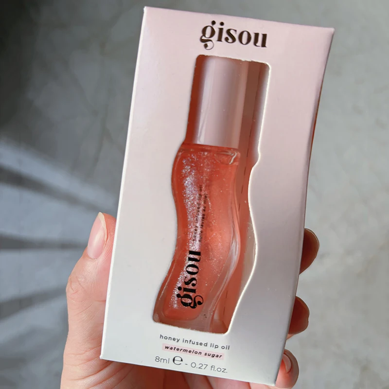Gisou INS 인기 모이스춰 라이징 립밤 오리지널 립 오일 케어 립 베네틴트 포 립 플럼 핑 엑스 폴리 에이 팅 체리 글로스