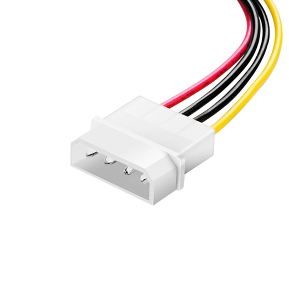 Coolcirc IDE Molex 4 พินถึง 2 x สายไฟ SATA Serial ATA Y Splitter Hard Driver Dual Extension Cord Adapter Connector
