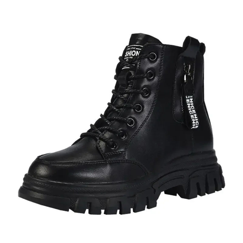 Schuhe Mode Winter Warme Frauen Schwarz Casual Schuhe Plus Samt Alle-Spiel Turnschuhe Dicken Sohlen Baumwolle Fette Zapatillas mujer 2023