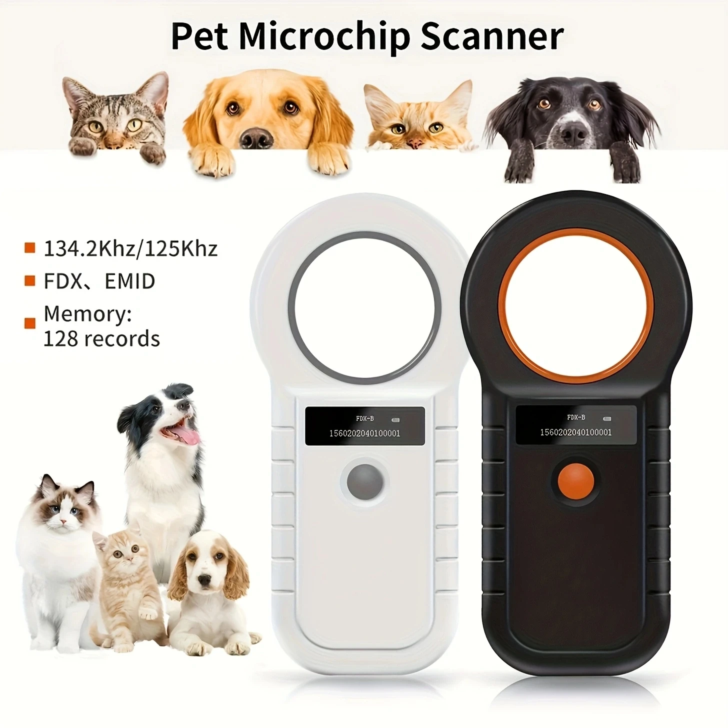 블루투스/USB 동물 태그 리더 RFID 리더 귀 태그 리더 애완 동물 칩 스캐너 개 고양이 소 양을위한 애완 동물 마이크로 칩 리더