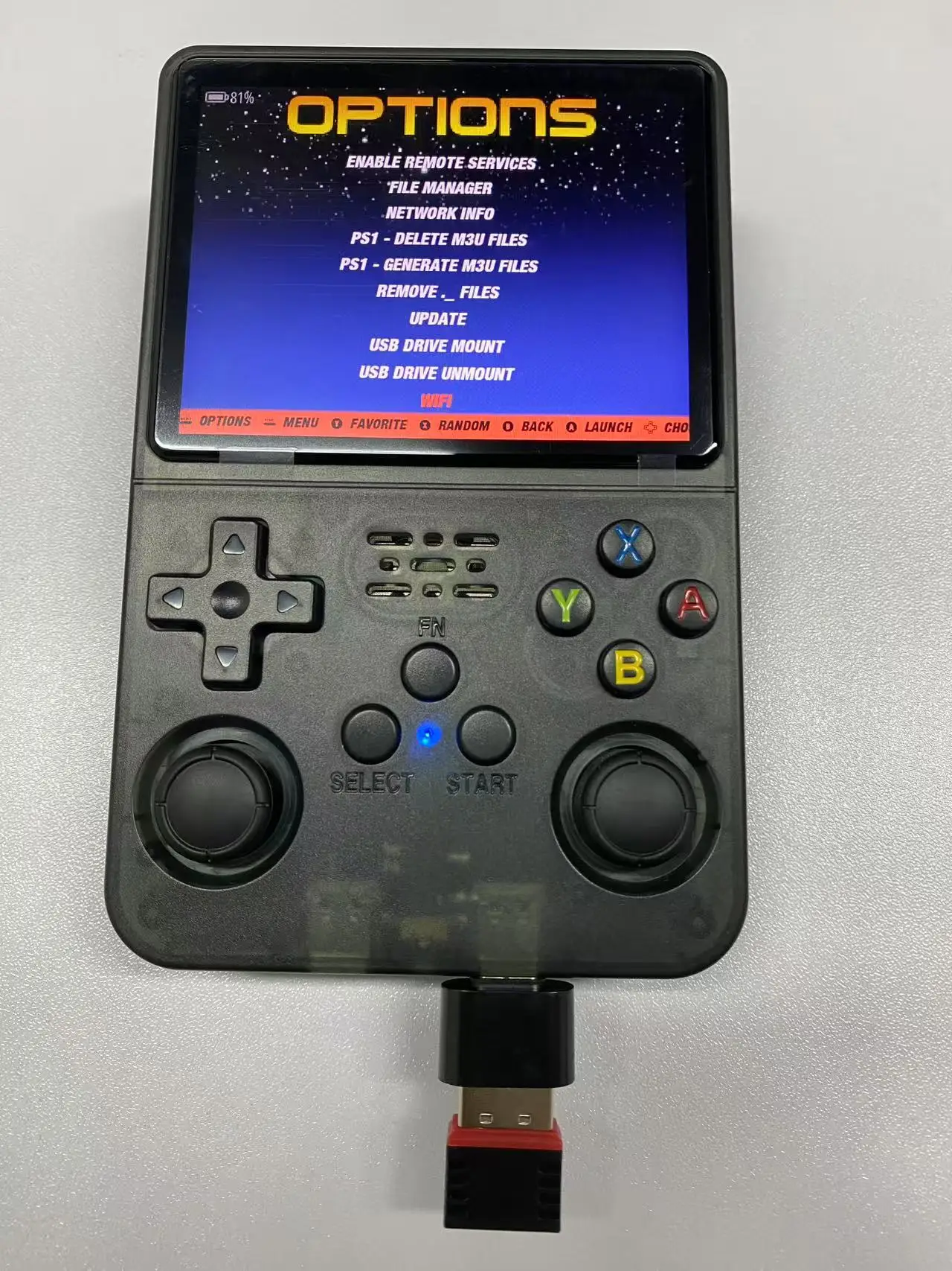 R36S WiFi USB ワイヤレスアダプター、Type-C OTG コンバーター付き、R36S R36H R36 R36PLUS 用 - RTL8188FTV
