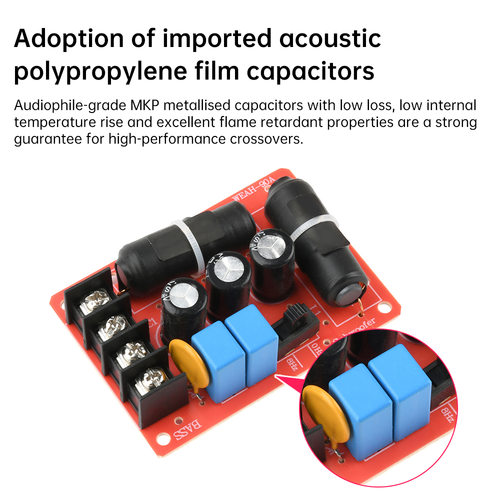 200W High Power Crossover Lautsprecher Frequenzteiler DIY Heimkino WEAH-90A Pure Bass Subwoofer Lautsprecher Frequenz Crossovers