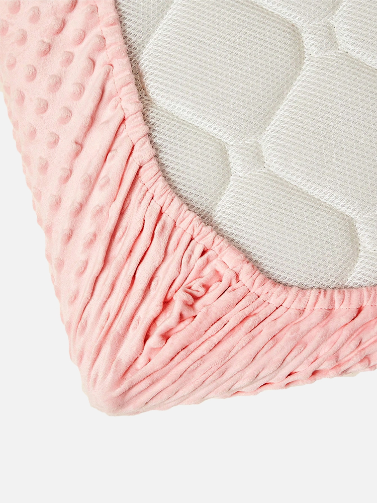 Drap-housse en flanelle à pois pour nouveau-né, 130x70cm, matelas de berceau, couverture de lit pour enfants, drap de berceau pour nouveau-né